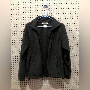 Mens Columbia Sportswear Grey Front Zip Thermal Size S